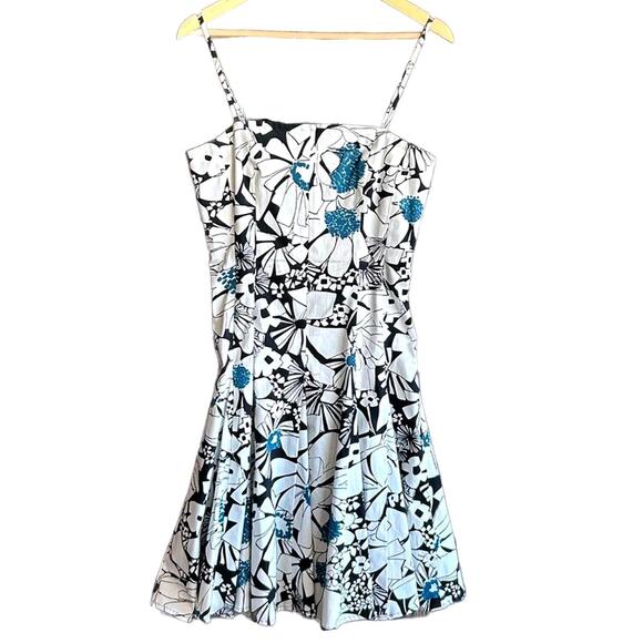 Nine West Dresses & Skirts - Nine West Women's Dress 8 Floral Vintage A Line Midi Retro Vibes Summer